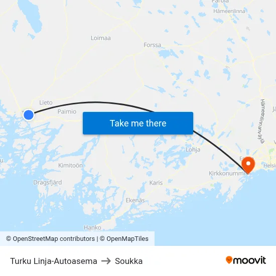 Turku Linja-Autoasema to Soukka map