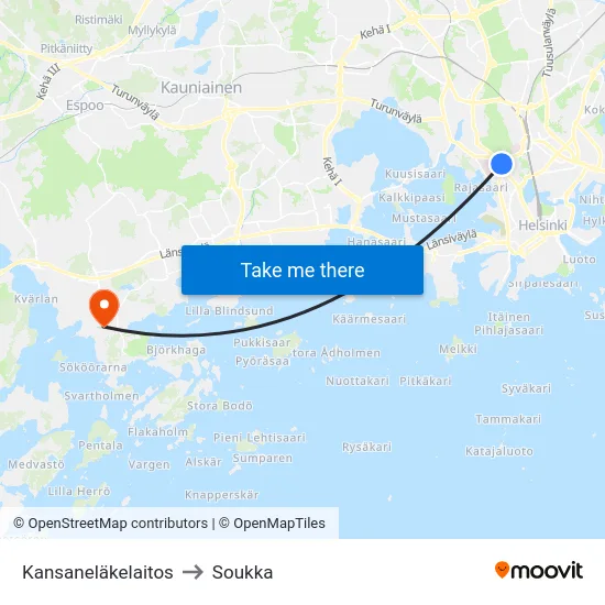 Kansaneläkelaitos to Soukka map