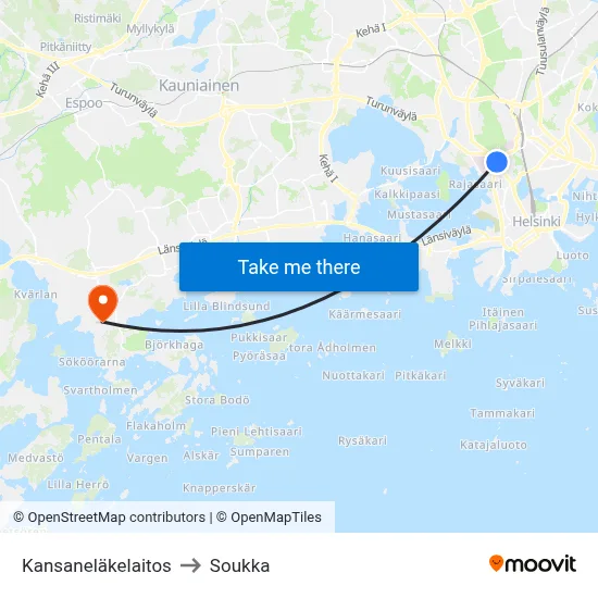 Social Insurance Institution to Soukka map