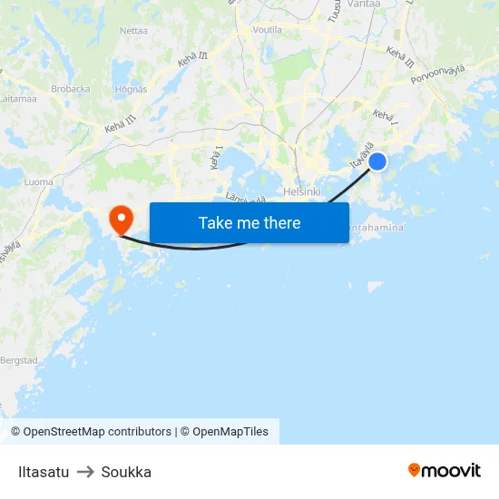 Evening Story to Soukka map