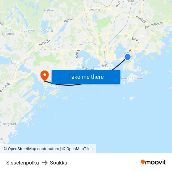 Sissele Path to Soukka map