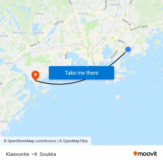 Klaavu Road to Soukka map