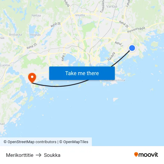 Sea Chart Road to Soukka map