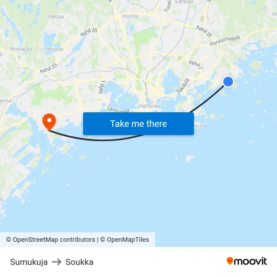 Sumu Lane to Soukka map