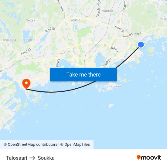 House Island to Soukka map