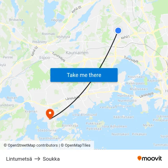 Bird Forest to Soukka map