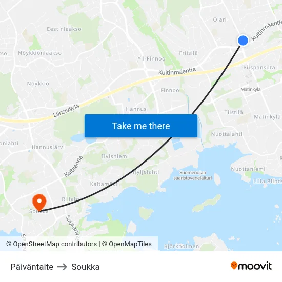 Day's Turn to Soukka map
