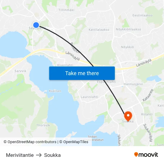 Sea Beacon Road to Soukka map