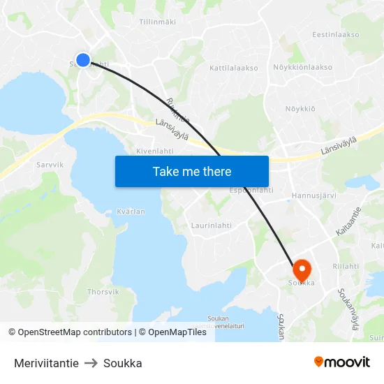 Sea Beacon Road to Soukka map