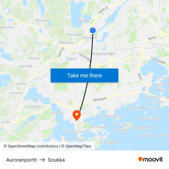Aurora Gate to Soukka map