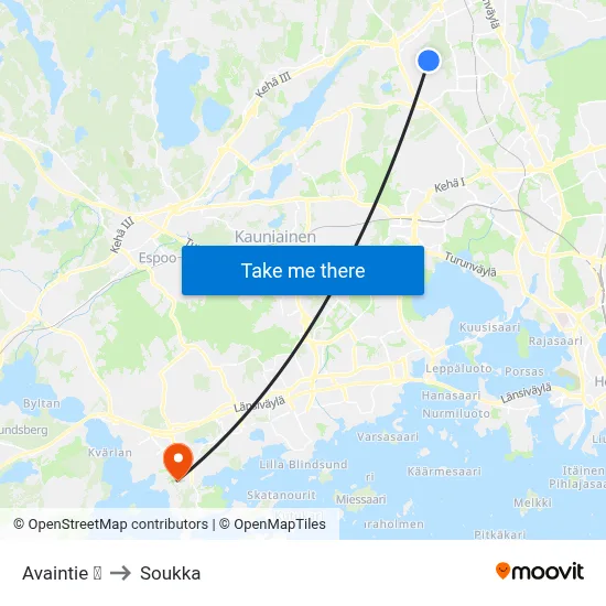 Avaintie | ⚽ to Soukka map