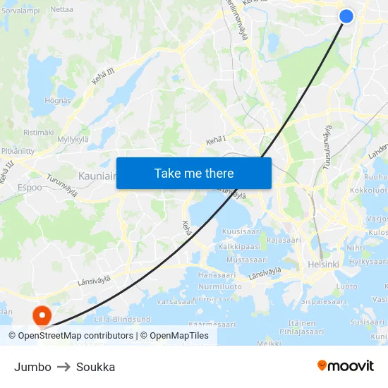 Jumbo to Soukka map