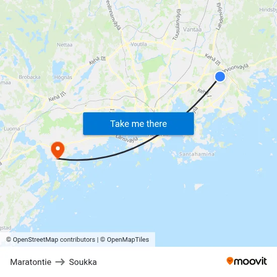 Marathon Road to Soukka map