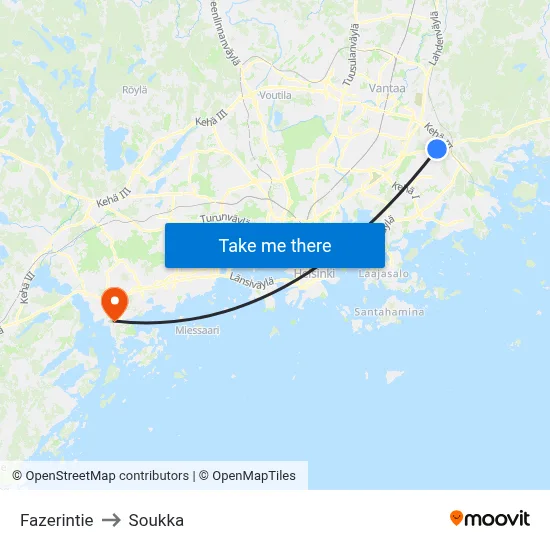 Fazer Road to Soukka map