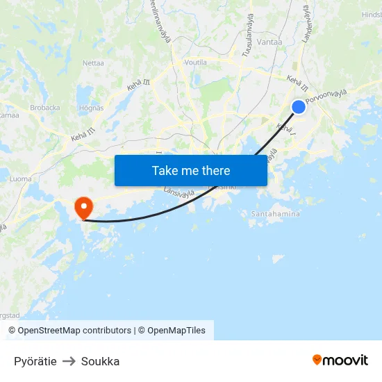 Bicycle Road to Soukka map