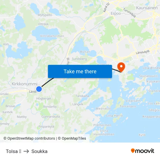 Tolsa 🚆 to Soukka map