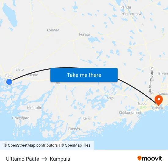 Uittamo Pääte | 🏞 to Kumpula map