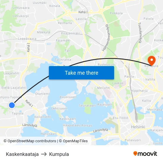 Forest Clearer to Kumpula map