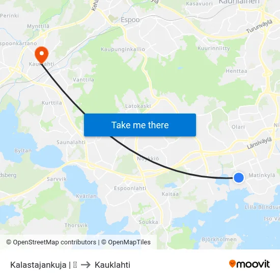 Kalastajankuja | 🏫 to Kauklahti map