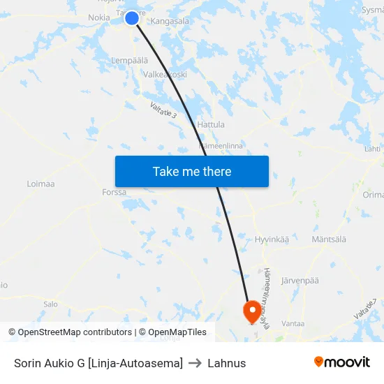Sorin Aukio G 🚏🛍️ to Lahnus map