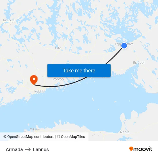 Armada to Lahnus map