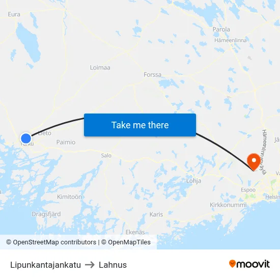 Lipunkantajankatu to Lahnus map