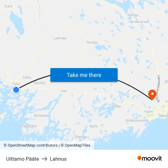 Uittamo Pääte | 🏞 to Lahnus map