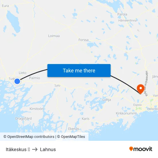Itäkeskus 🛍️ to Lahnus map