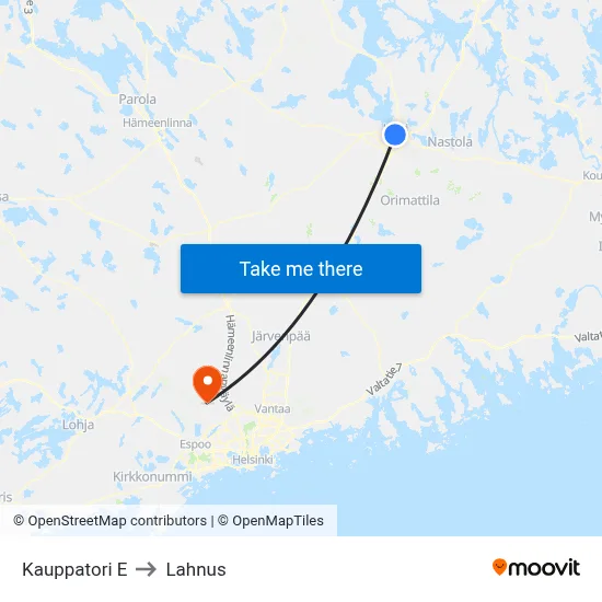 Market Square S to Lahnus map