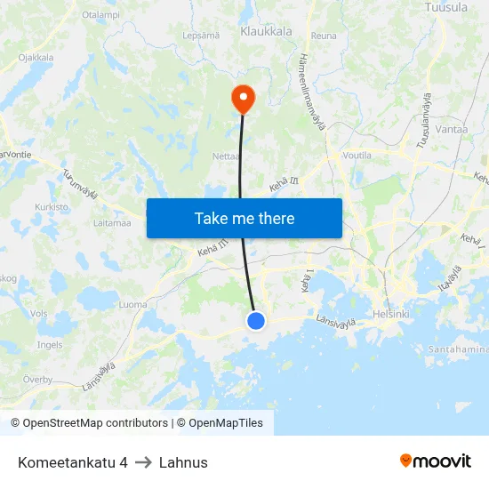 4 Comet Street to Lahnus map