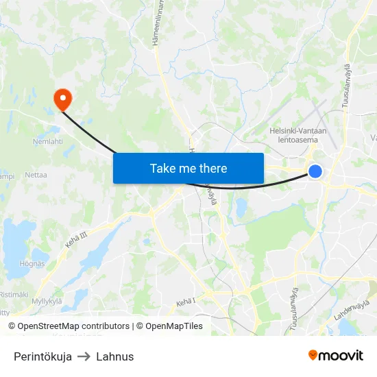 Heritage Alley to Lahnus map