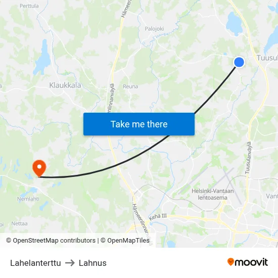 Lahela Pearl to Lahnus map