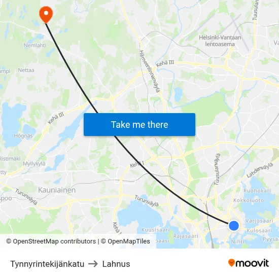 Cooper Street to Lahnus map