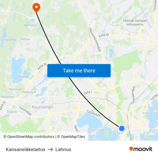 Social Insurance Institution to Lahnus map