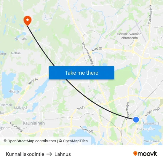 Municipal Home Road to Lahnus map