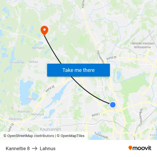 8 Kannel Road to Lahnus map