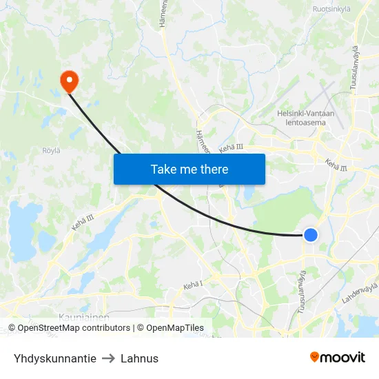 Community Road to Lahnus map