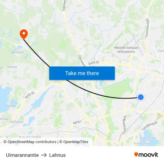 Swimming Beach Road to Lahnus map
