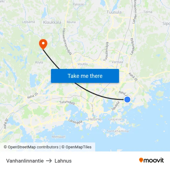 Old Castle Road to Lahnus map