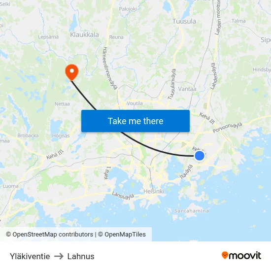 Upper Stone Road to Lahnus map