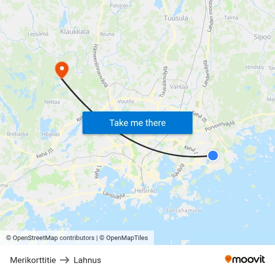 Sea Chart Road to Lahnus map