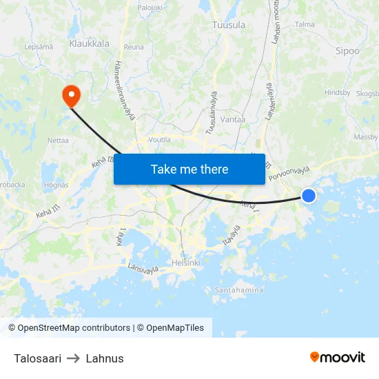 House Island to Lahnus map