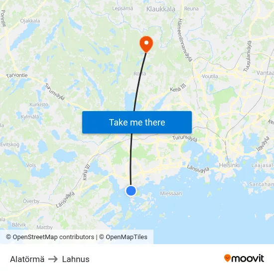 Lower Bank to Lahnus map
