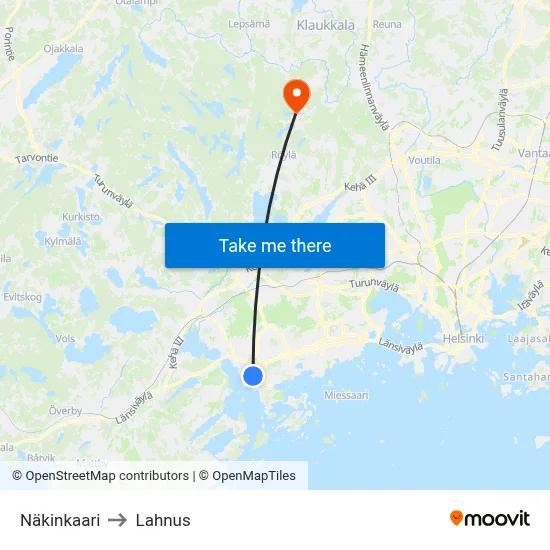 Nakin Circle to Lahnus map