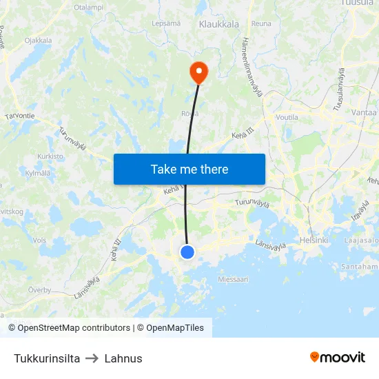 Tukkuri Bridge to Lahnus map