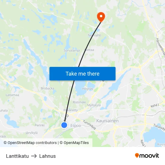 Coin Street to Lahnus map