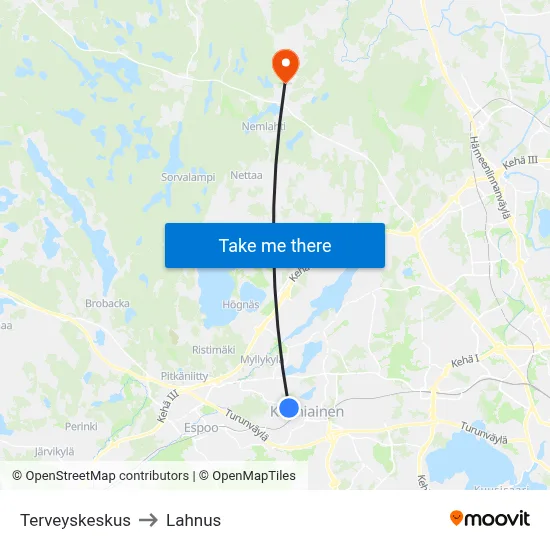 Health Center to Lahnus map