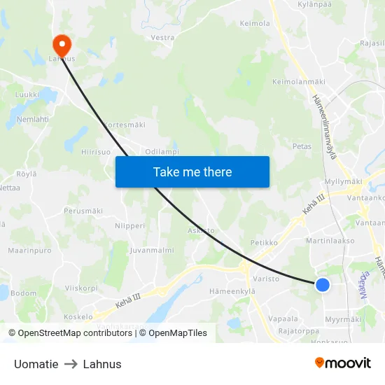 Stream Road to Lahnus map