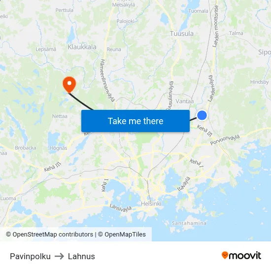 Pavi Path to Lahnus map