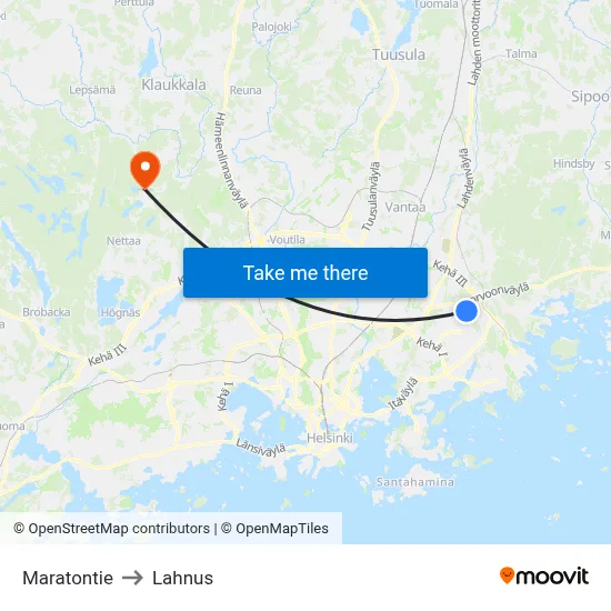 Marathon Road to Lahnus map